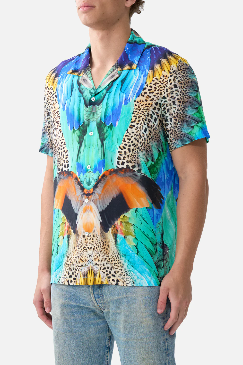 SHORT SLEEVE CAMP COLLARED SHIRT JUNGLE FLIGHT - Image 5