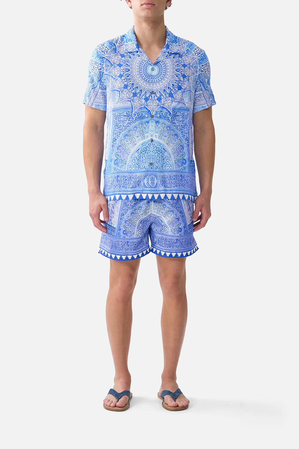 SHORT SLEEVE CAMP COLLARED SHIRT THE BOSPHOROUS