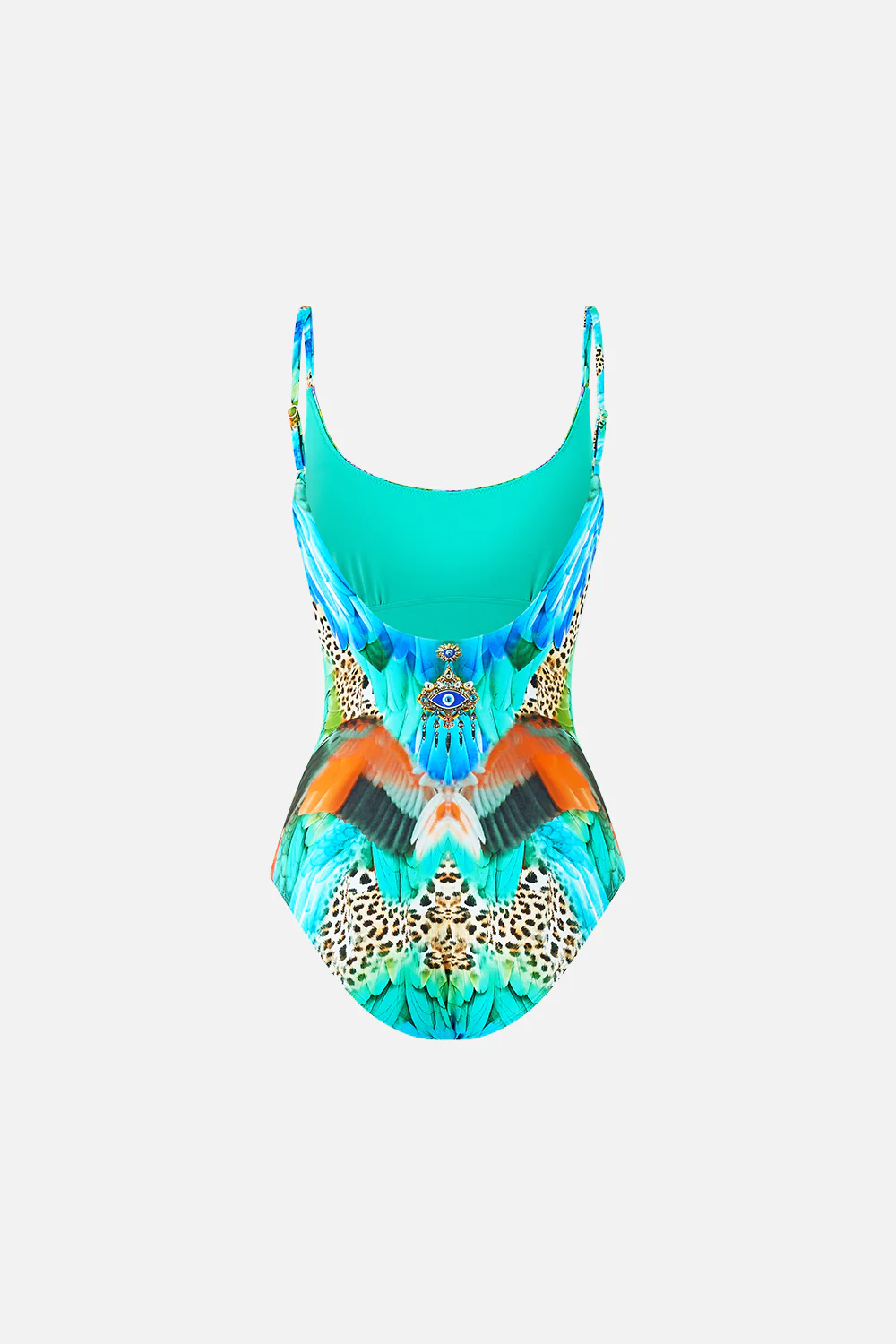 SCOOP NECK ONE PIECE WITH SCOOP BACK JUNGLE FLIGHT - Image 6