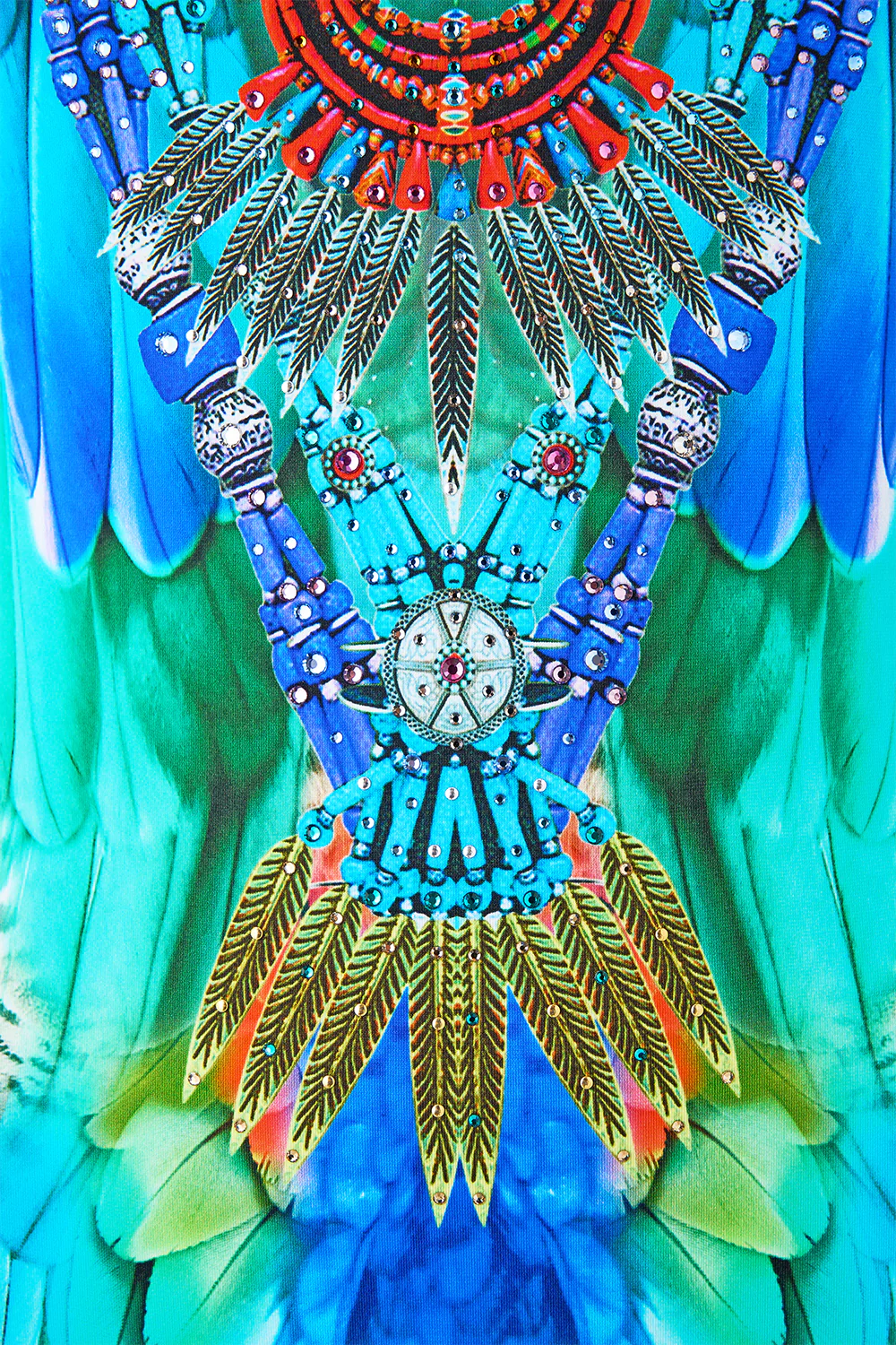 SCOOP NECK ONE PIECE WITH SCOOP BACK JUNGLE FLIGHT - Image 7