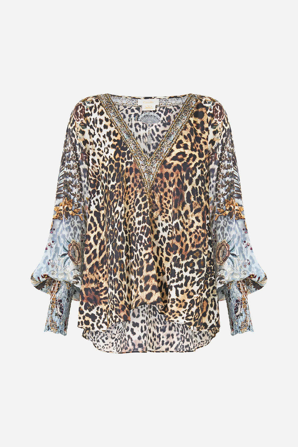 SHIRRED CUFF BLOUSE FIESTA, SIESTA, REPEAT - Image 3