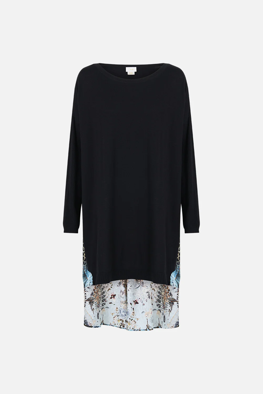 KNIT JUMPER WITH PLEATED SILK BACK FIESTA, SIESTA, REPEAT - Image 3