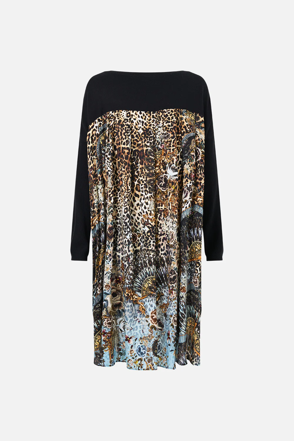 KNIT JUMPER WITH PLEATED SILK BACK FIESTA, SIESTA, REPEAT - Image 6