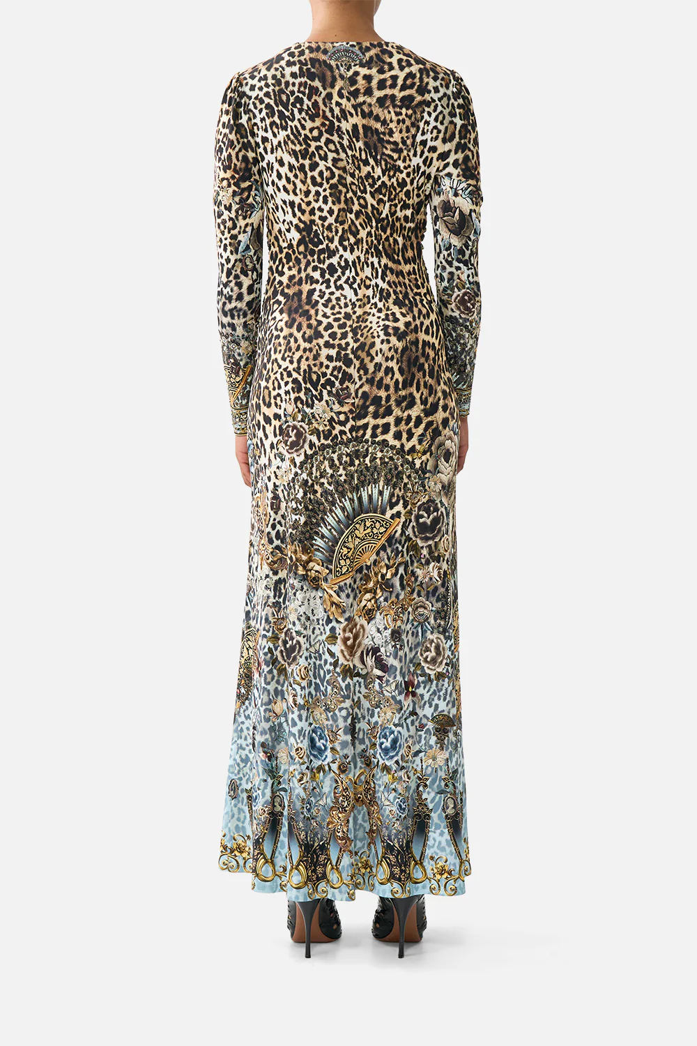 GATHERED JERSEY LONG DRESS FIESTA, SIESTA, REPEAT - Image 2