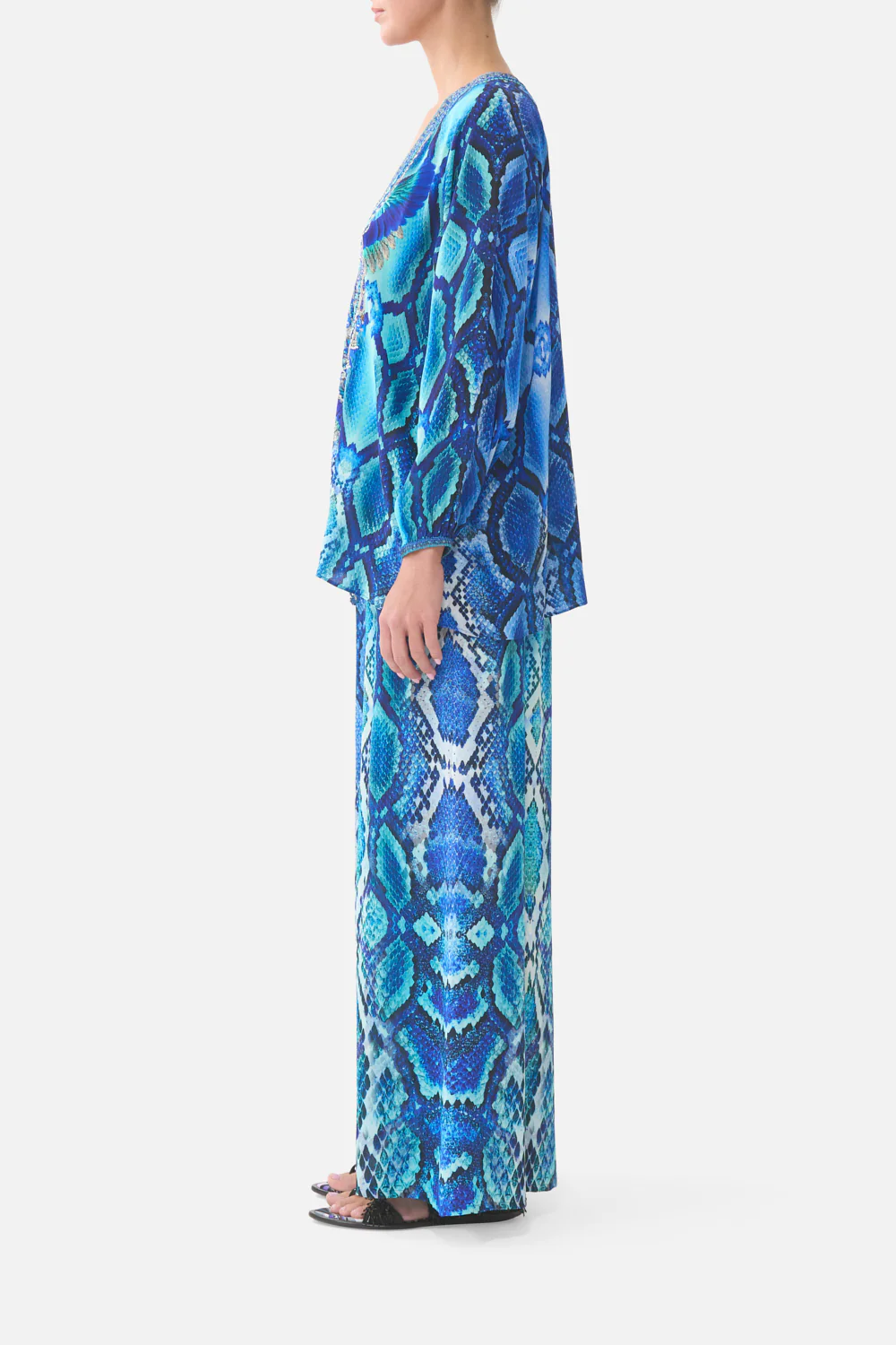 LACE UP BLOUSE THE SAPPHIRE SERPENT - Image 4