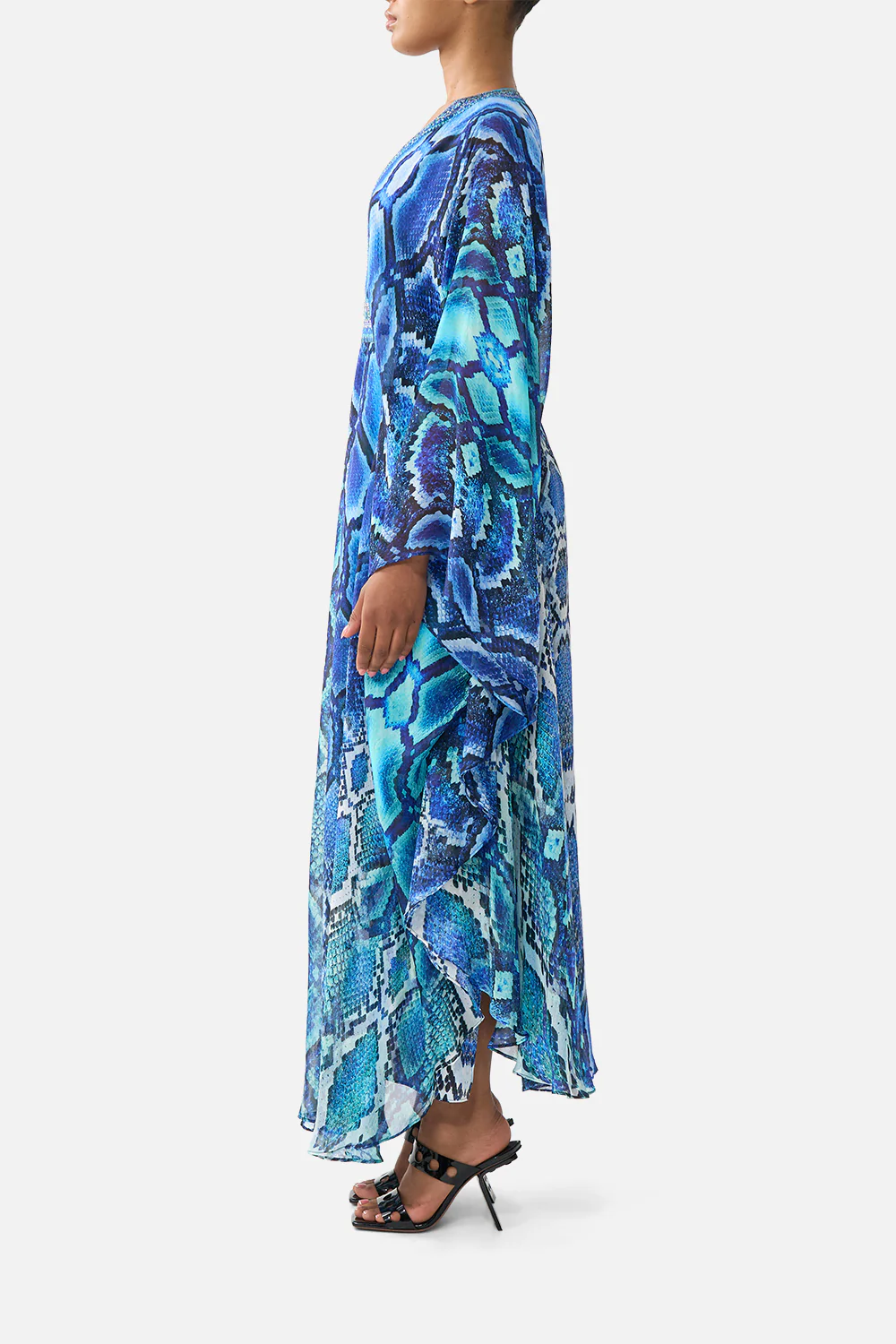 LONG KAFTAN WITH WAIST DETAIL THE SAPPHIRE SERPENT - Image 4