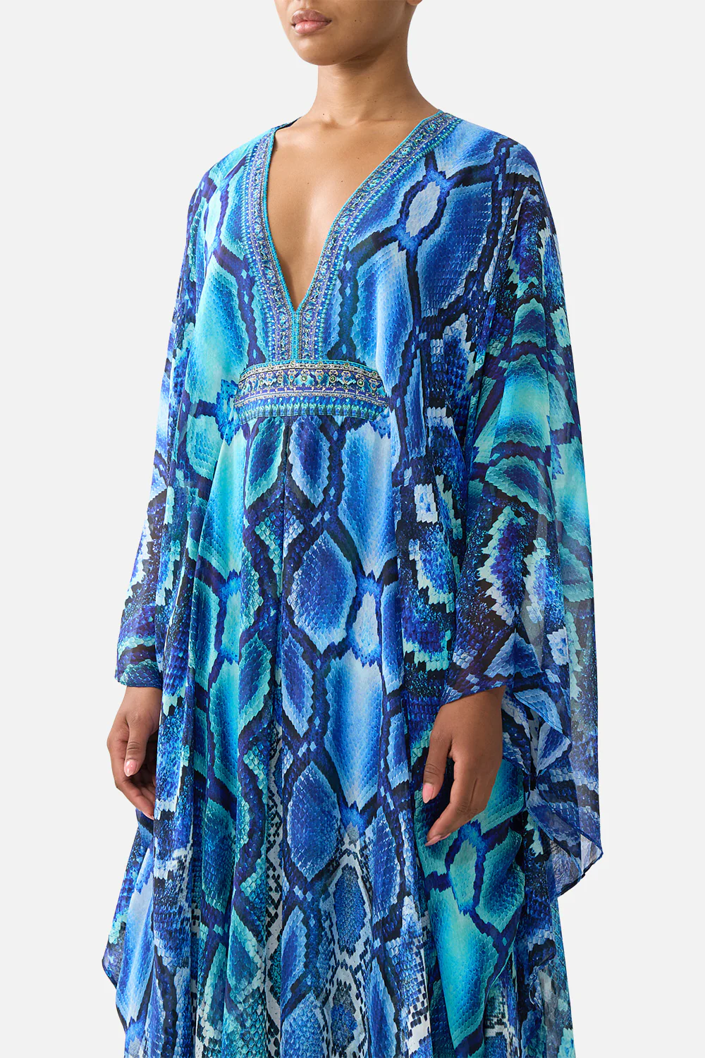 LONG KAFTAN WITH WAIST DETAIL THE SAPPHIRE SERPENT - Image 5