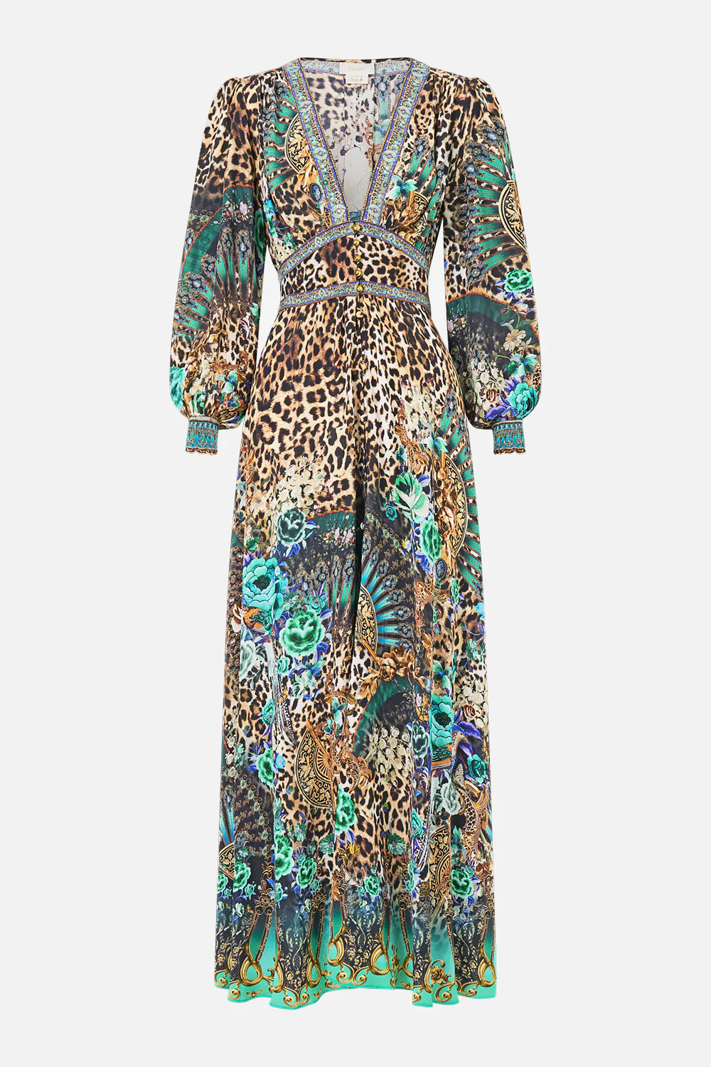 BUTTON DRESS WITH SHAPED WAISTBAND FLAMENCO EUPHORIA - Image 3