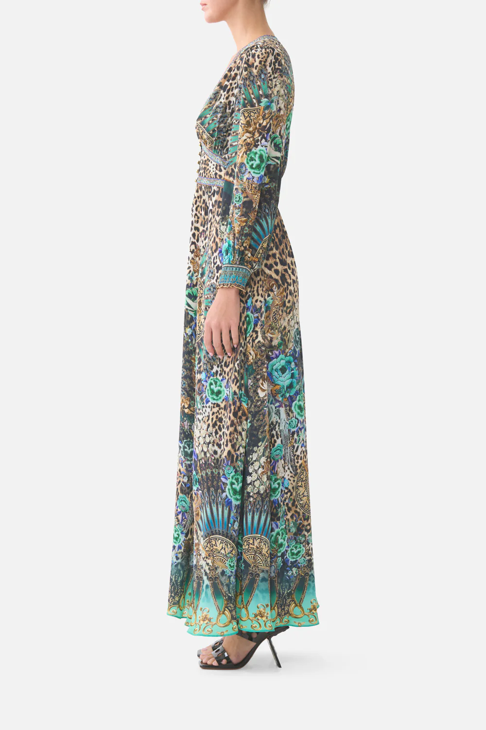 BUTTON DRESS WITH SHAPED WAISTBAND FLAMENCO EUPHORIA - Image 4
