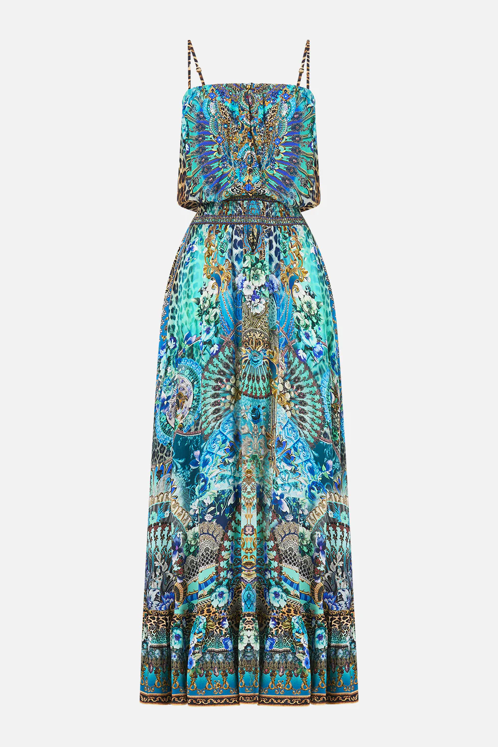 SHIRRED WAIST LONG DRESS FLAMENCO EUPHORIA - Image 3