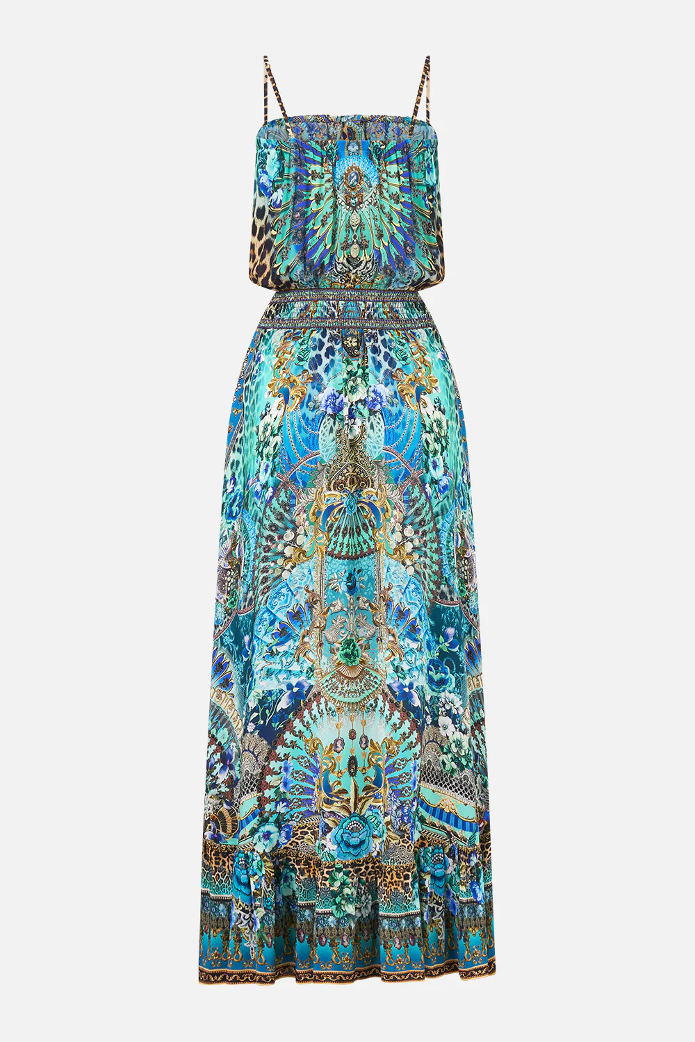 SHIRRED WAIST LONG DRESS FLAMENCO EUPHORIA - Image 6
