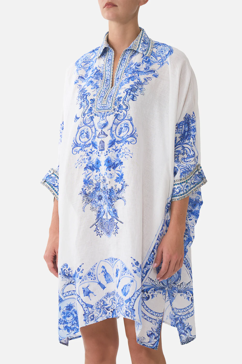 WIDE BODY COLLARED KAFTAN CERAMIC PANORAMIC - Image 5