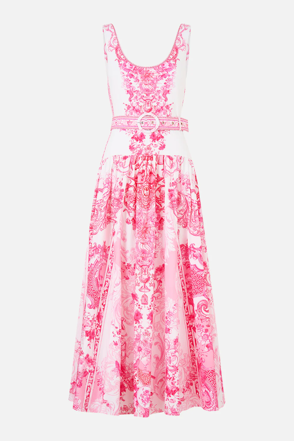 JERSEY TANK DRESS WITH CONTRAST SKIRT LIVIN LA VIDA ROSA - Image 3