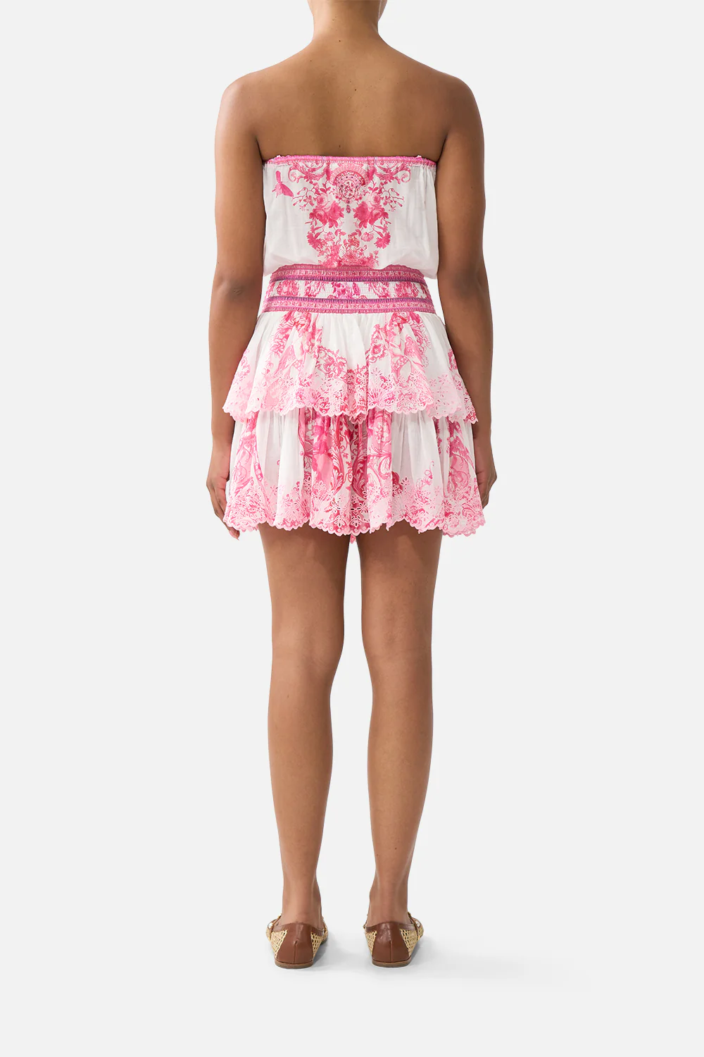SHIRRED WAIST MINI DRESS LIVIN LA VIDA ROSA - Image 2