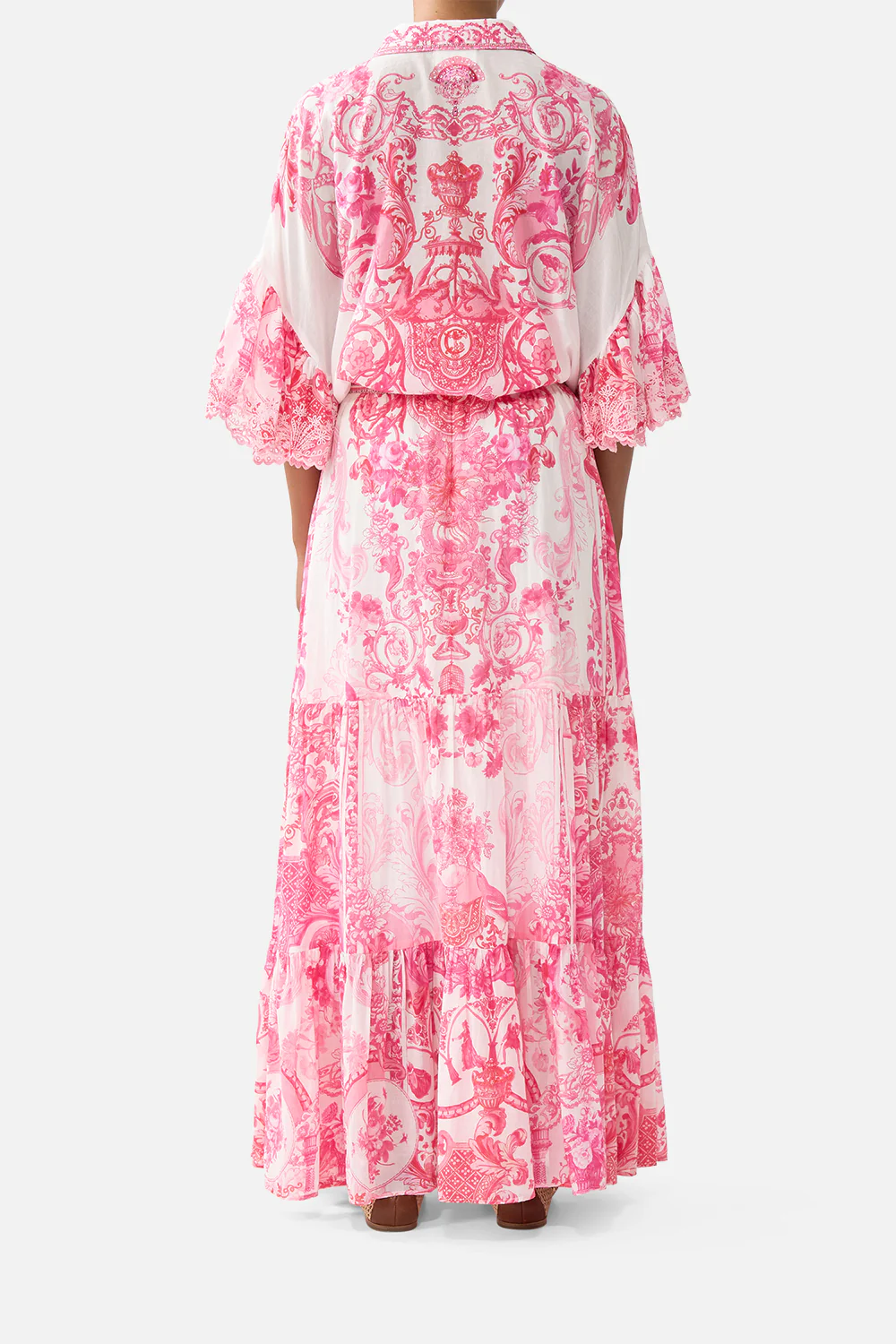 HIGH WAISTED TIERED SKIRT LIVIN LA VIDA ROSA - Image 2