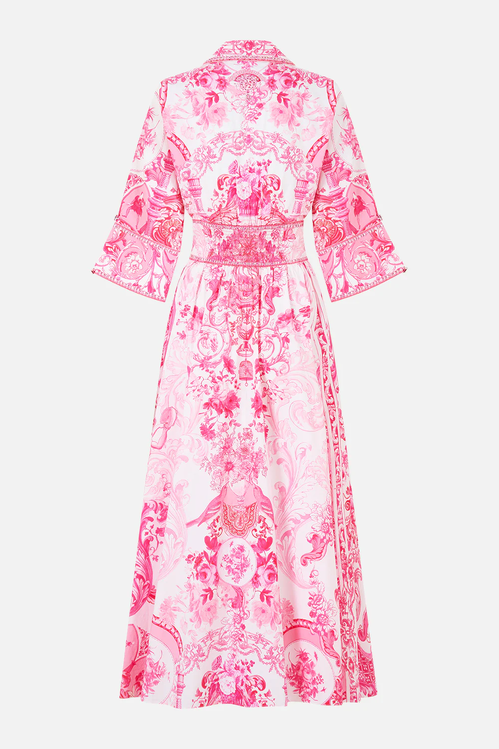 SHAPED WAISTBAND MIDI DRESS LIVIN LA VIDA ROSA - Image 6