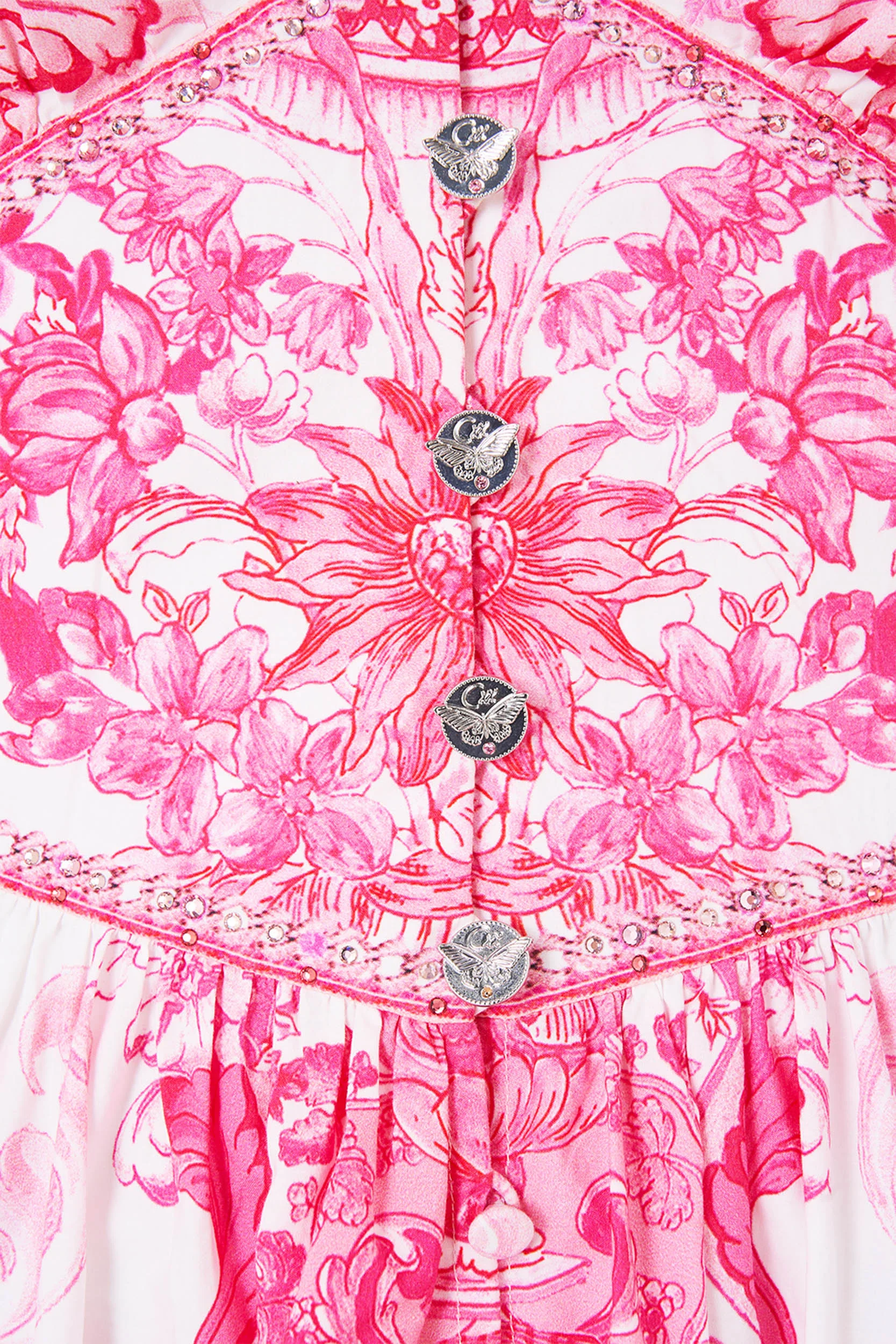 SHAPED WAISTBAND MIDI DRESS LIVIN LA VIDA ROSA - Image 7