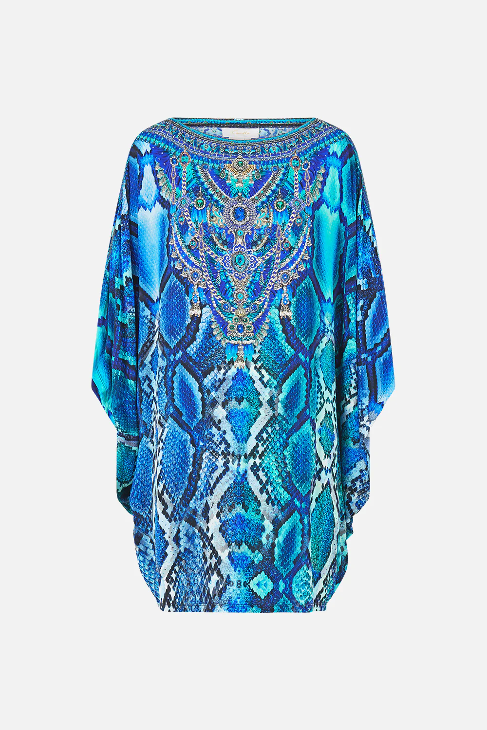 BAT SLEEVE KAFTAN WITH COLD SHOULDER THE SAPPHIRE SERPENT - Image 3