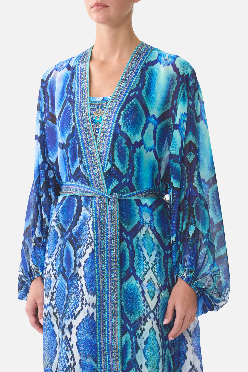BLOUSON SLEEVE LAYER THE SAPPHIRE SERPENT - Image 5