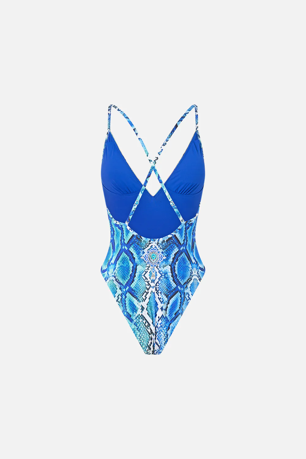 PADDED V NECK CROSS BACK ONE PIECE THE SAPPHIRE SERPENT - Image 6