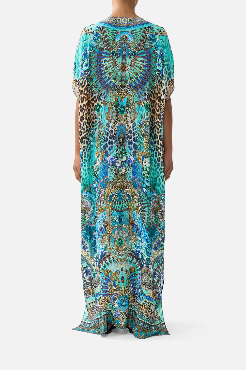 SLIM FIT KAFTAN WITH SPLIT FLAMENCO EUPHORIA - Image 2