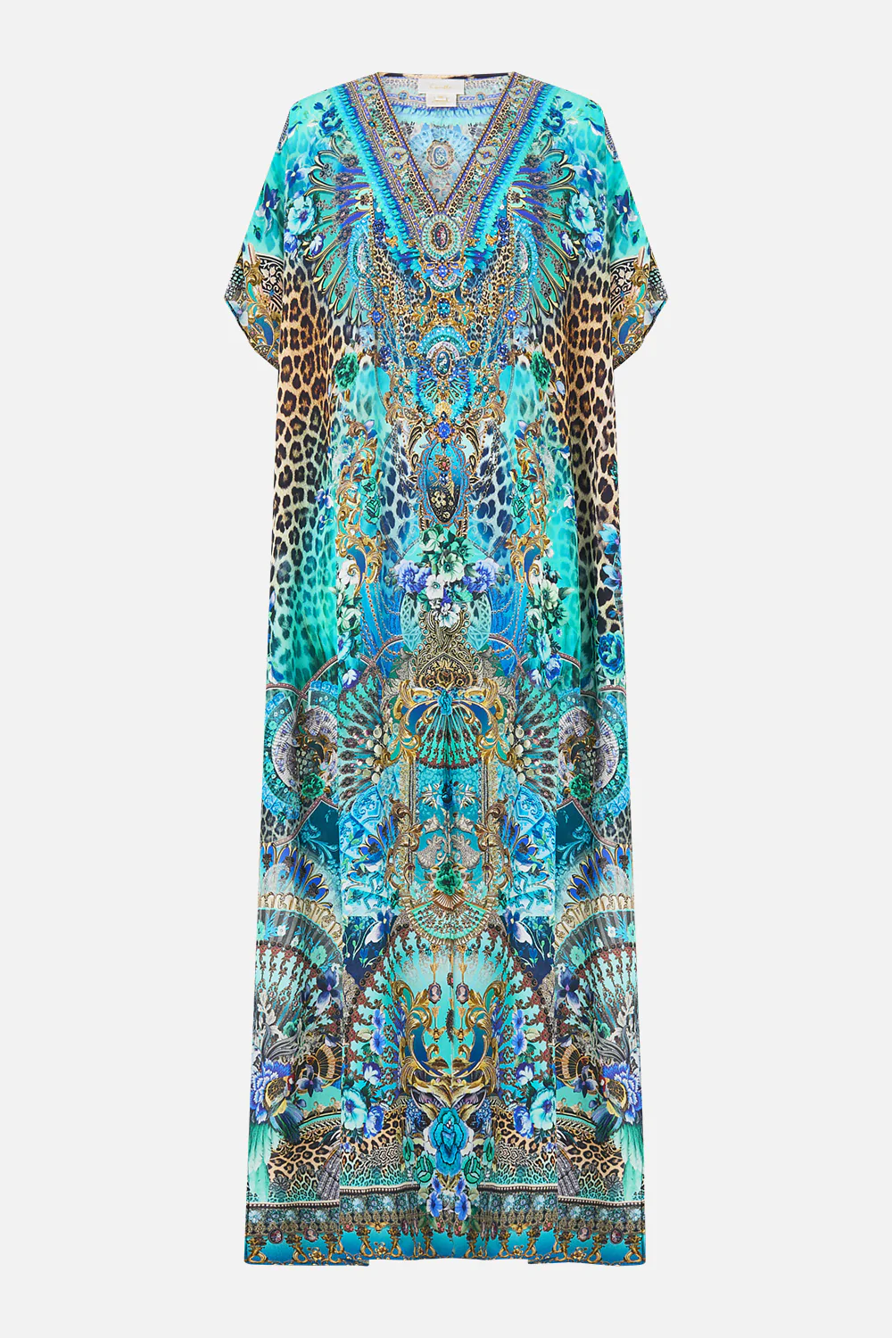 SLIM FIT KAFTAN WITH SPLIT FLAMENCO EUPHORIA - Image 3