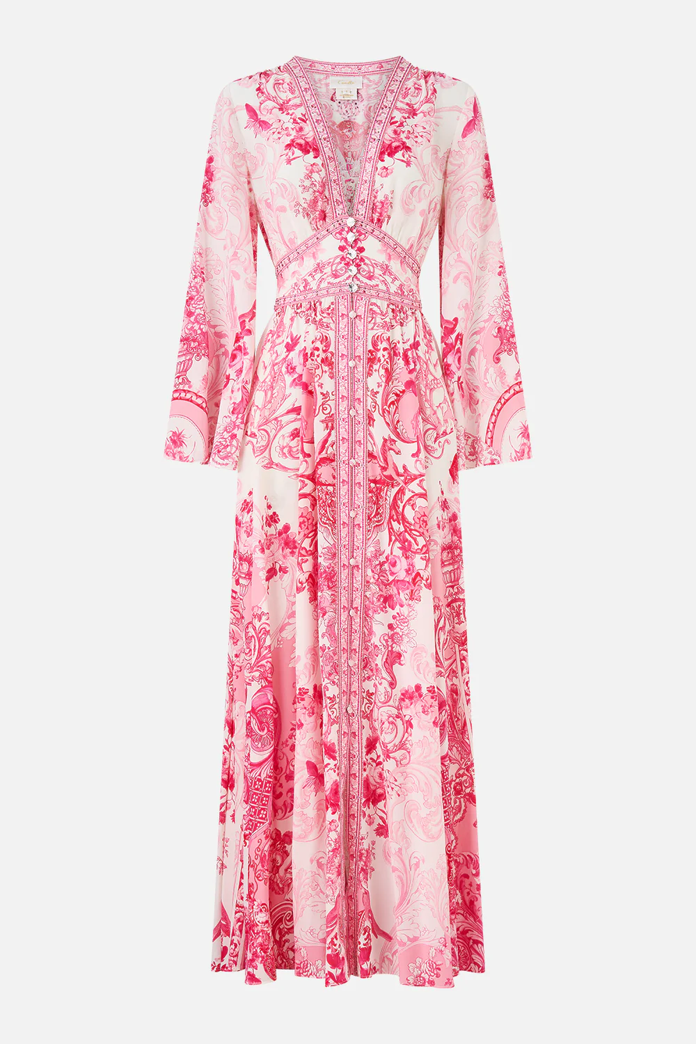 KIMONO SLEEVE DRESS WITH SHIRRING DETAIL LIVIN LA VIDA ROSA - Image 3