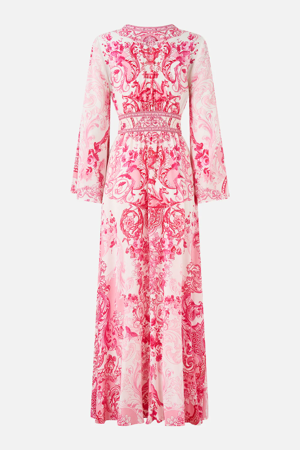 KIMONO SLEEVE DRESS WITH SHIRRING DETAIL LIVIN LA VIDA ROSA - Image 6