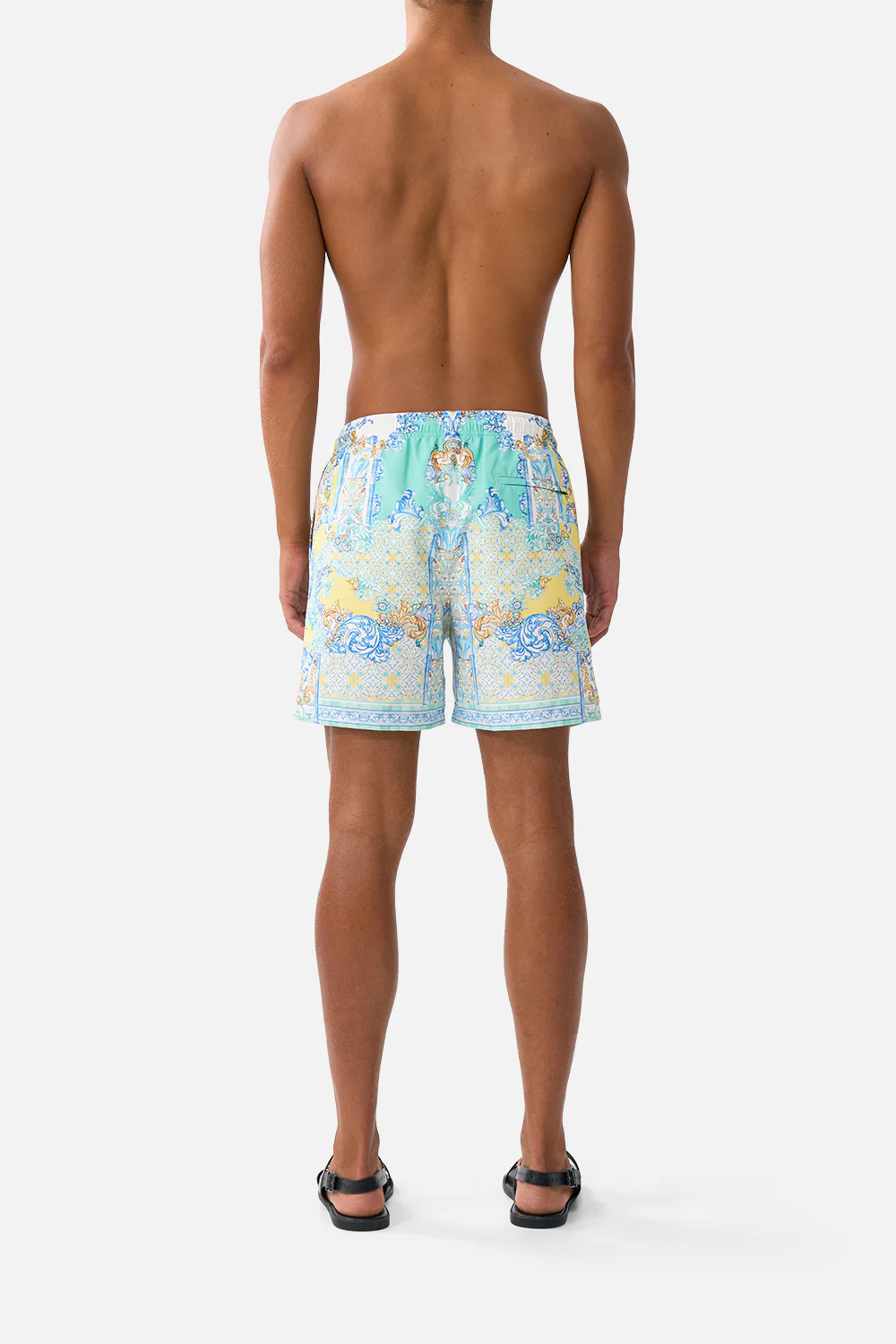 MID LENGTH BOARDSHORT WITH ELASTIC WAIST DIAL UP THE TILES - Image 2