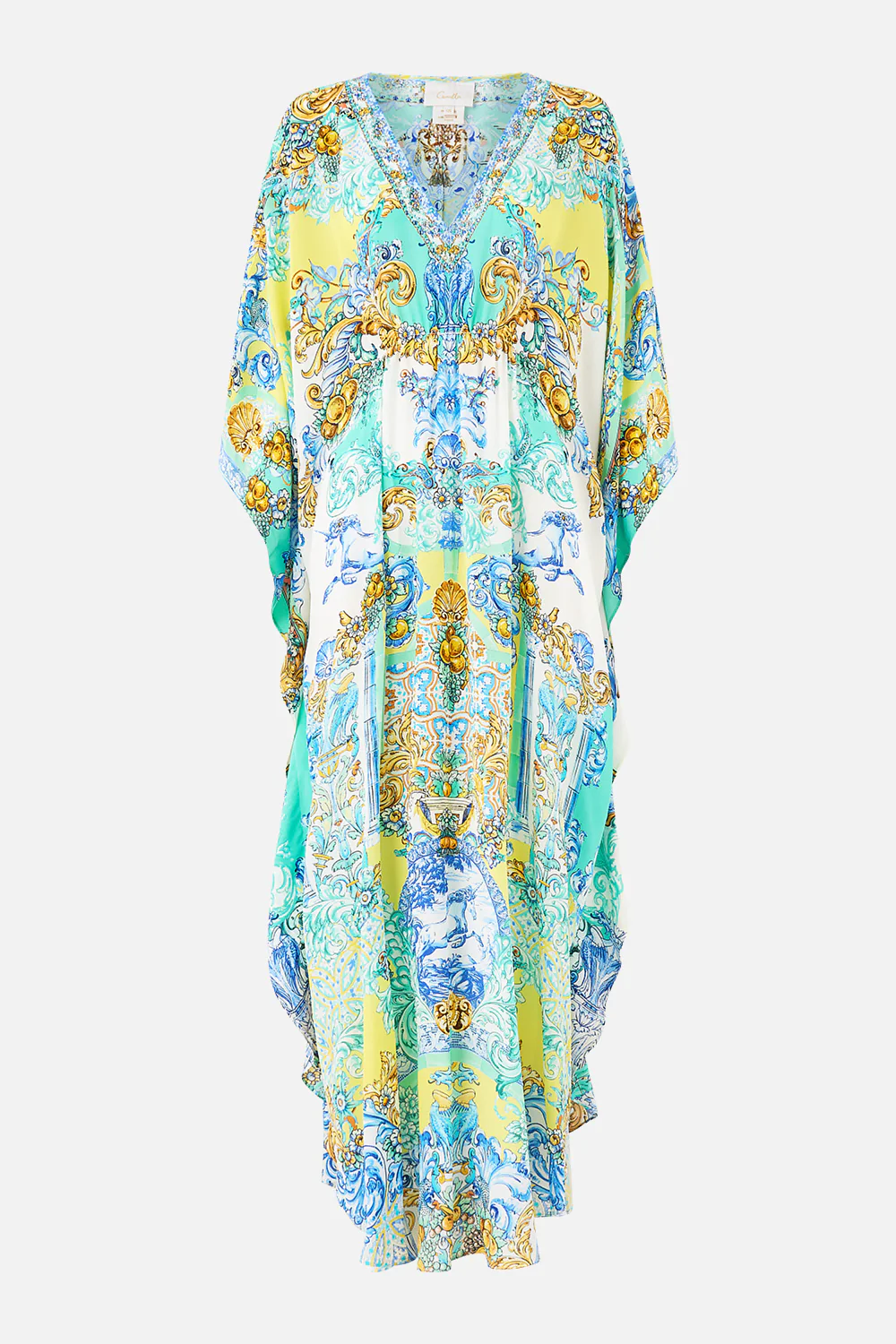 GATHERED WAIST KAFTAN DIAL UP THE TILES - Image 3