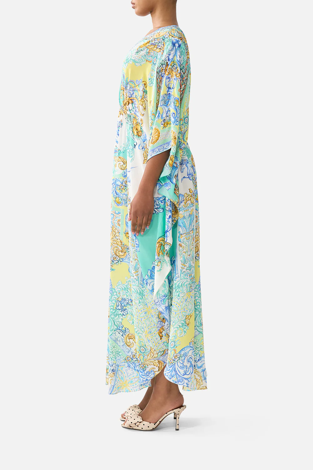 GATHERED WAIST KAFTAN DIAL UP THE TILES - Image 4