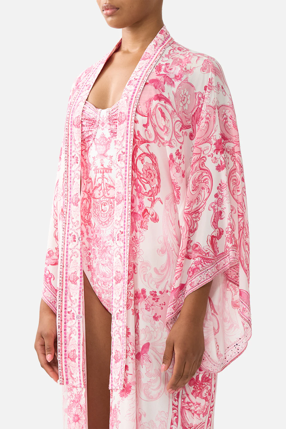 KIMONO LAYER WITH COLLAR LIVIN LA VIDA ROSA - Image 5