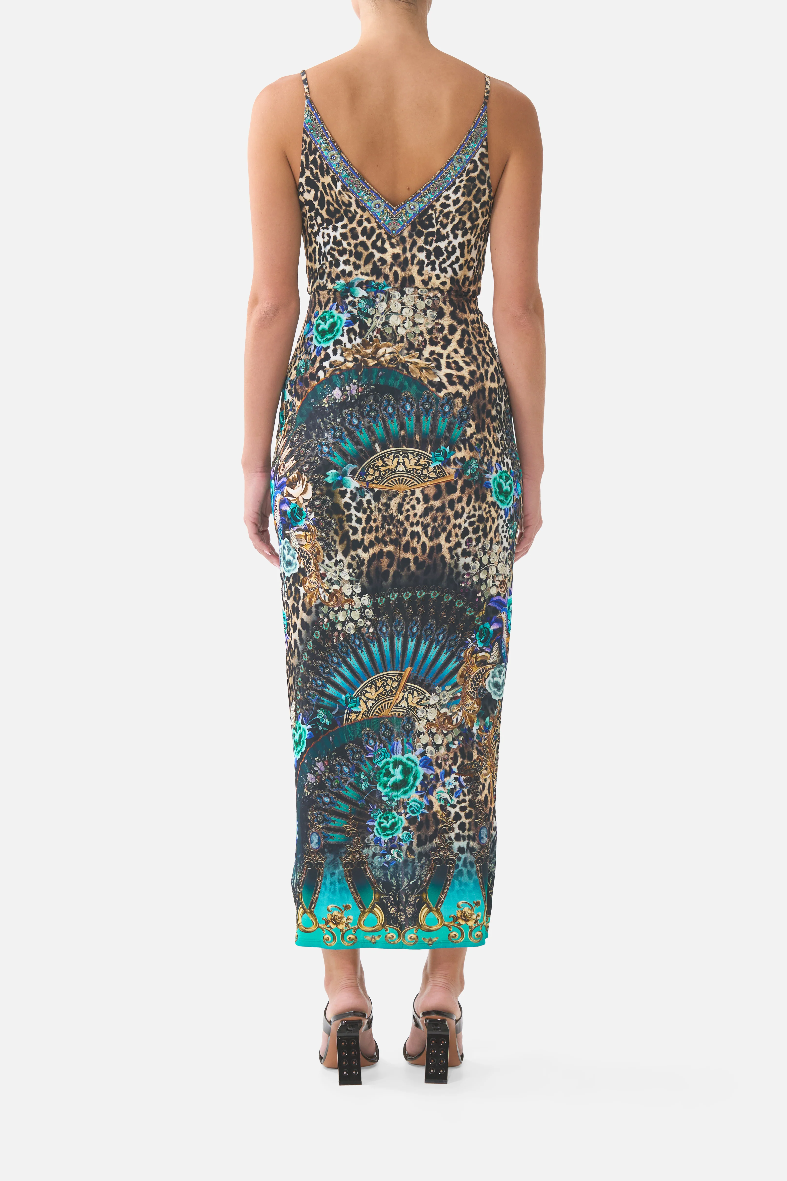 STRAPPY DRESS WITH TWIST FRONT FLAMENCO EUPHORIA - Image 2