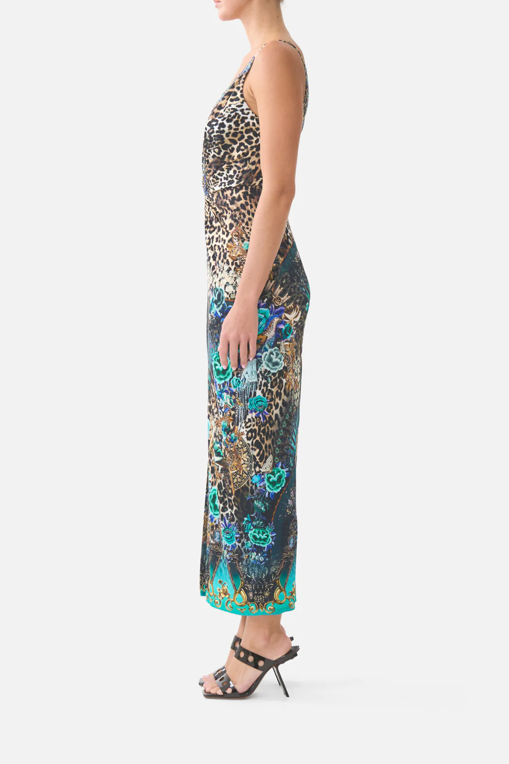 STRAPPY DRESS WITH TWIST FRONT FLAMENCO EUPHORIA - Image 4