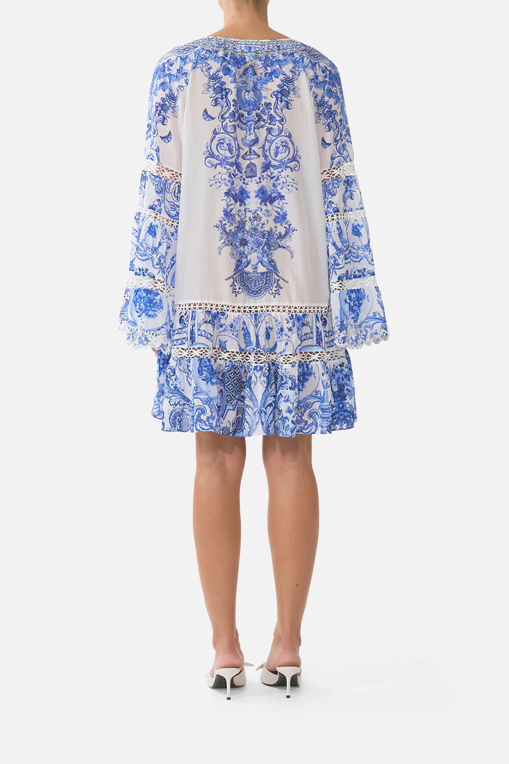 A-LINE GATHERED PANEL DRESS CERAMIC PANORAMIC - Image 2