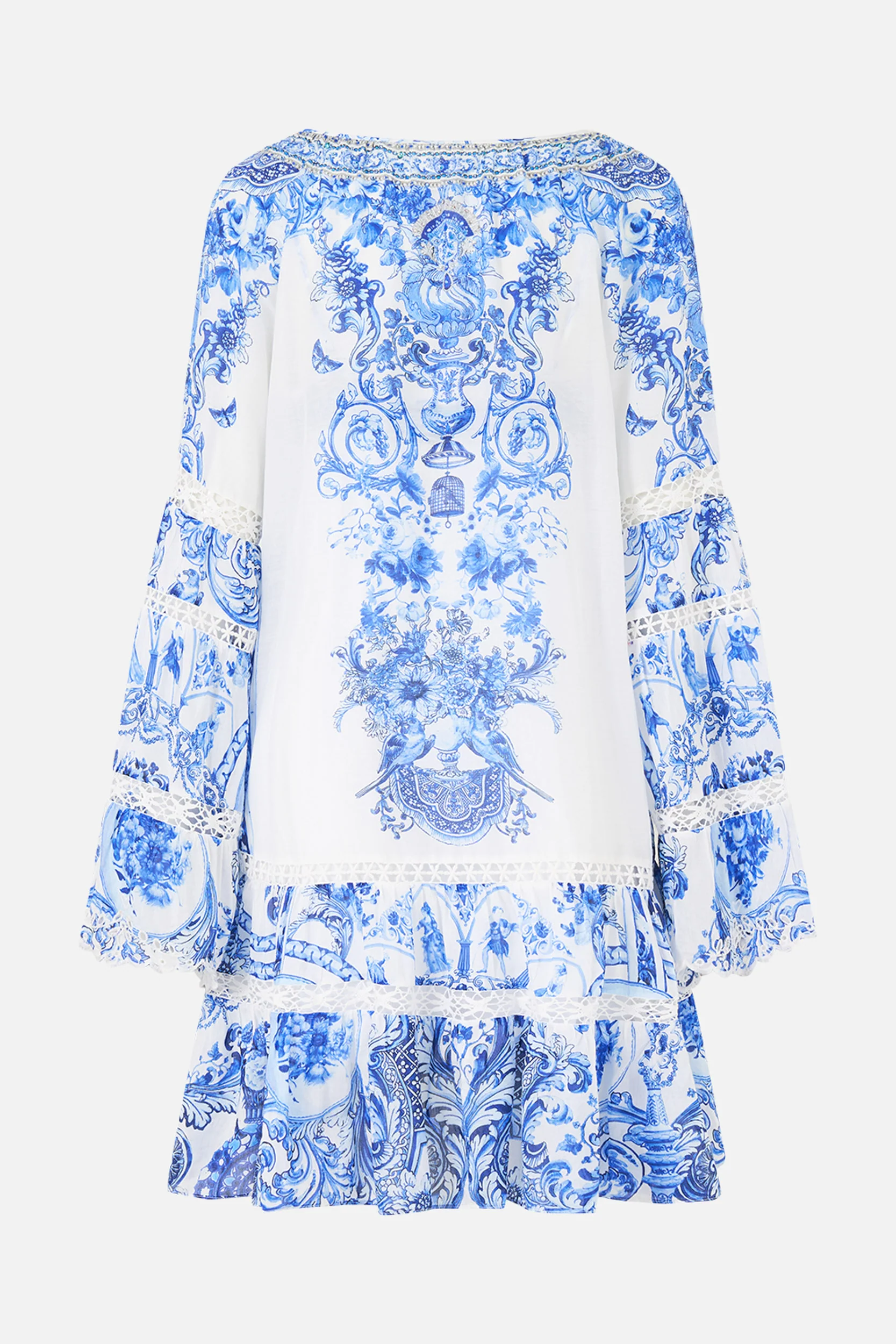 A-LINE GATHERED PANEL DRESS CERAMIC PANORAMIC - Image 6