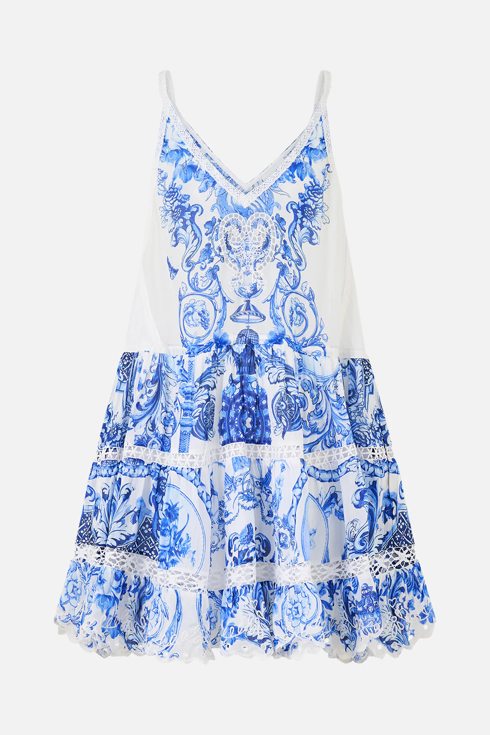 GATHER WAIST SHORT DRESS CERAMIC PANORAMIC - Image 6