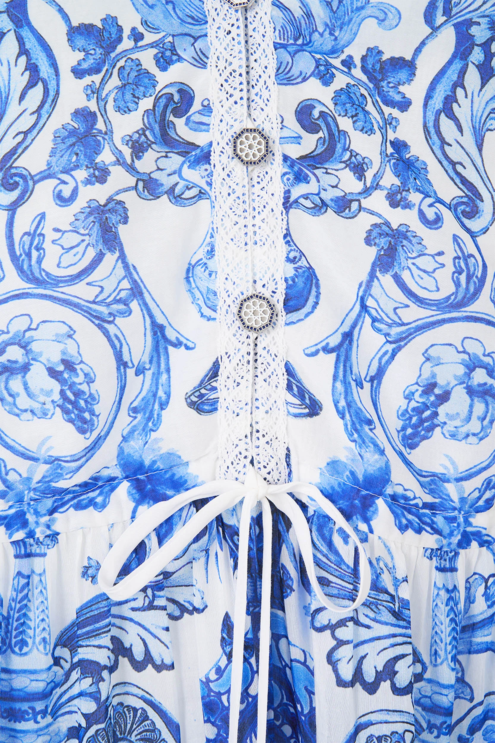 GATHER WAIST SHORT DRESS CERAMIC PANORAMIC - Image 7