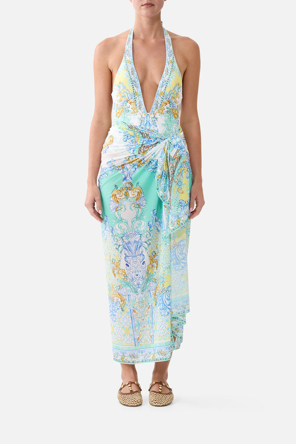 MULTI WEAR LONG SARONG DIAL UP THE TILES