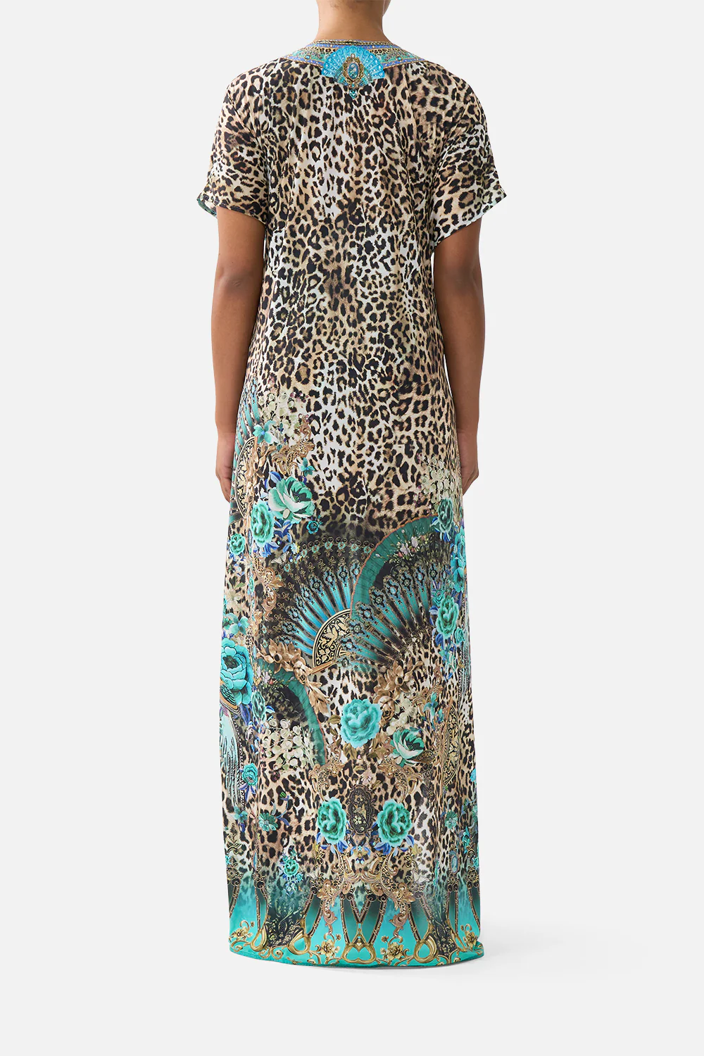 FRONT SPLIT BEACH MAXI DRESS WITH CHAIN FLAMENCO EUPHORIA - Image 2