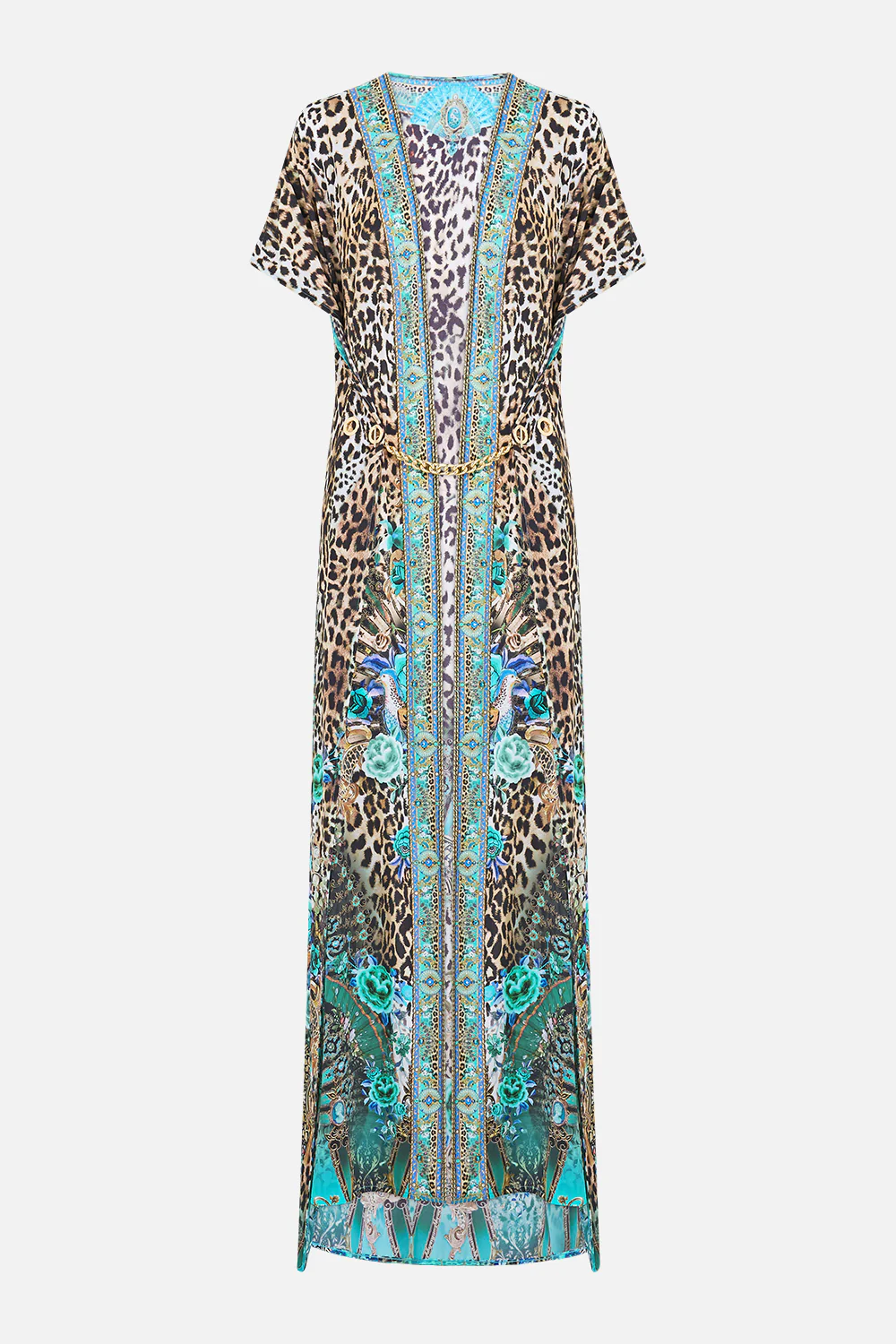 FRONT SPLIT BEACH MAXI DRESS WITH CHAIN FLAMENCO EUPHORIA - Image 3