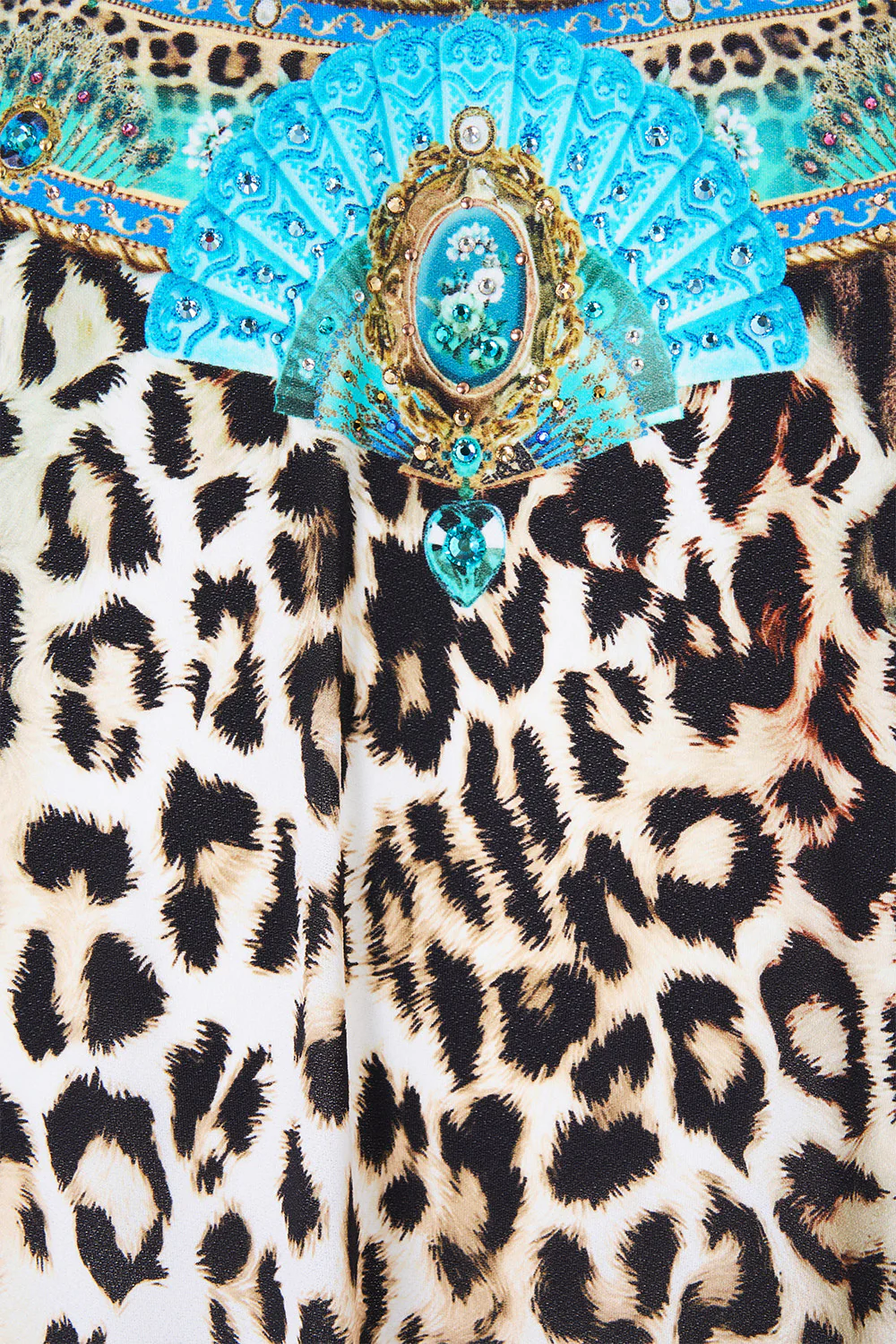 FRONT SPLIT BEACH MAXI DRESS WITH CHAIN FLAMENCO EUPHORIA - Image 7