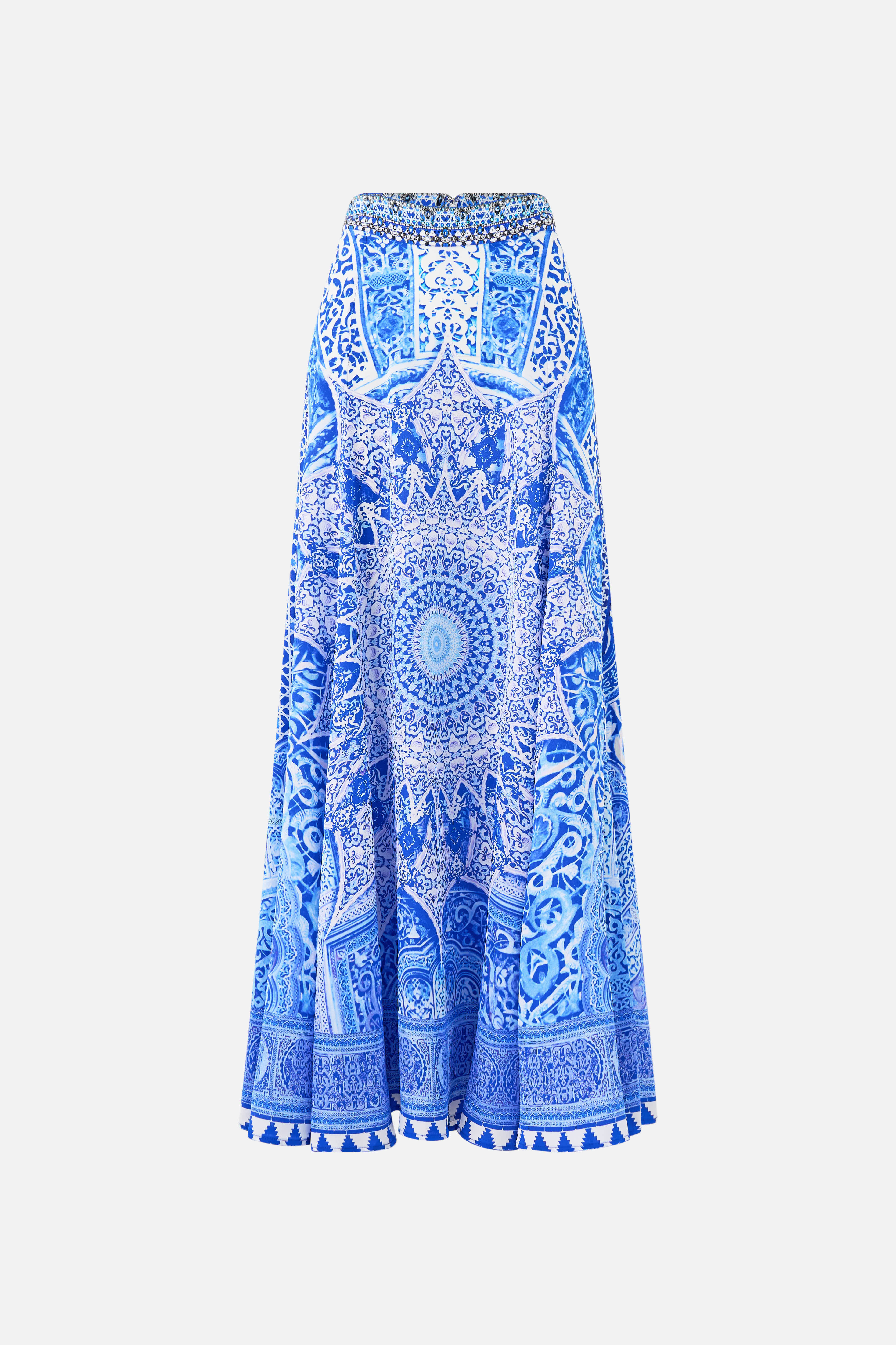 PANELLED FLARED LONG SKIRT THE BOSPHOROUS - Image 3