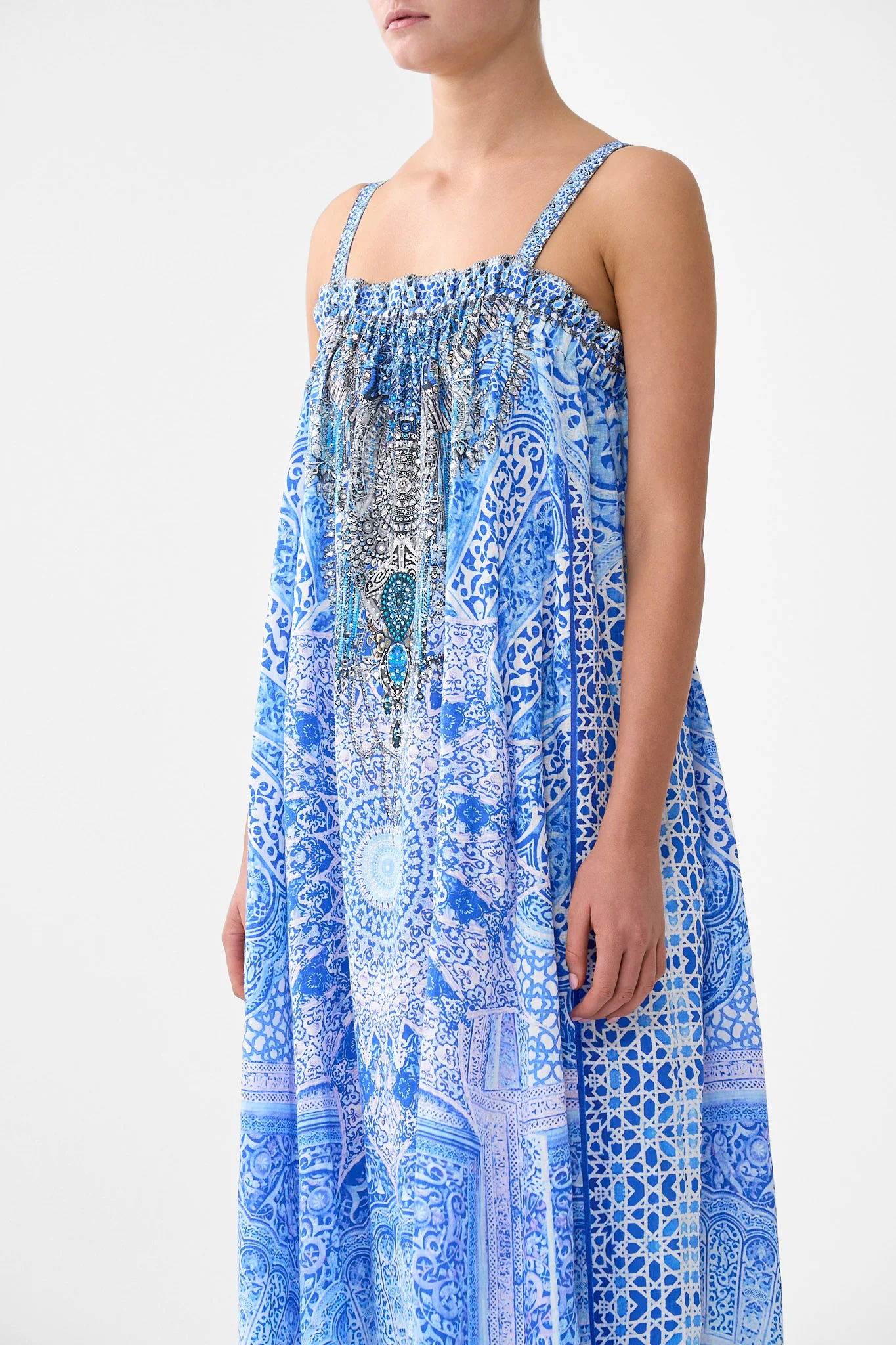 ELASTIC BODICE MIDI DRESS THE BOSPHOROUS - Image 5