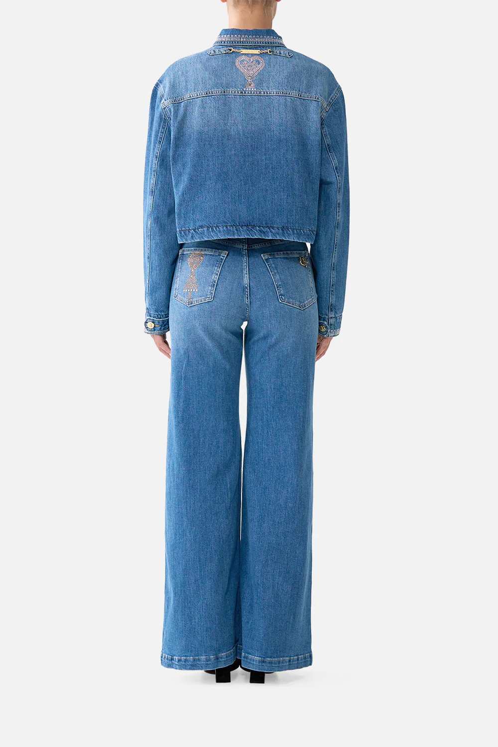 MILLA HUM OF ALHAMBRA CROPPED JACKET DENIM - Image 2