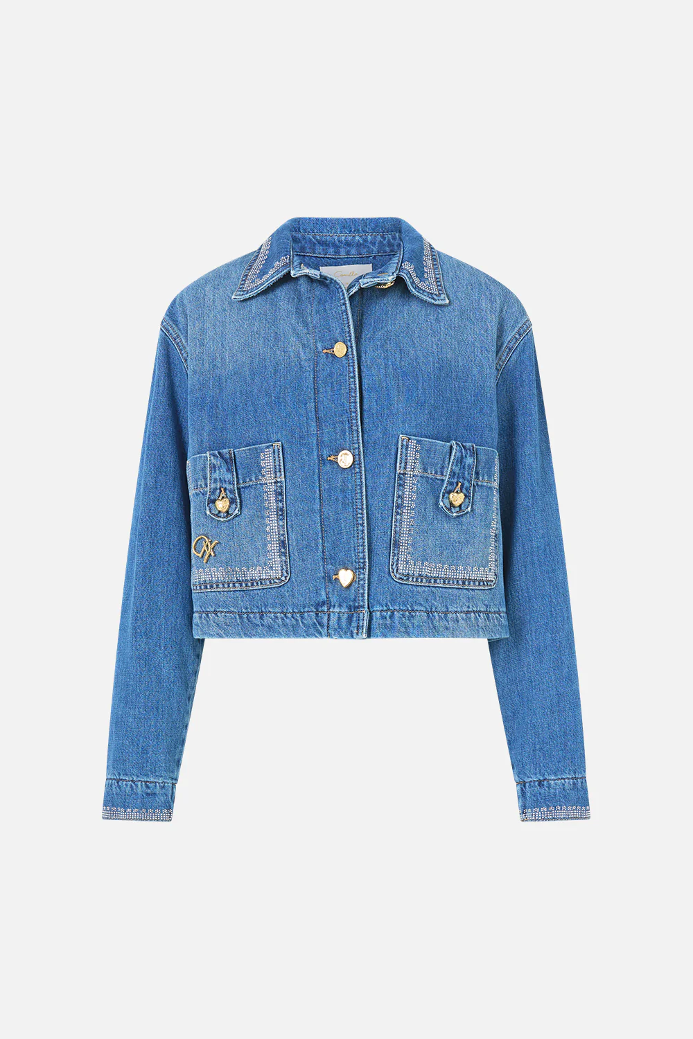 MILLA HUM OF ALHAMBRA CROPPED JACKET DENIM - Image 3