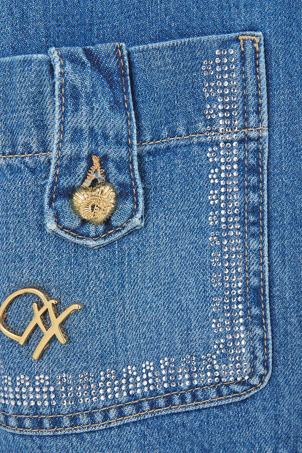 MILLA HUM OF ALHAMBRA CROPPED JACKET DENIM - Image 7