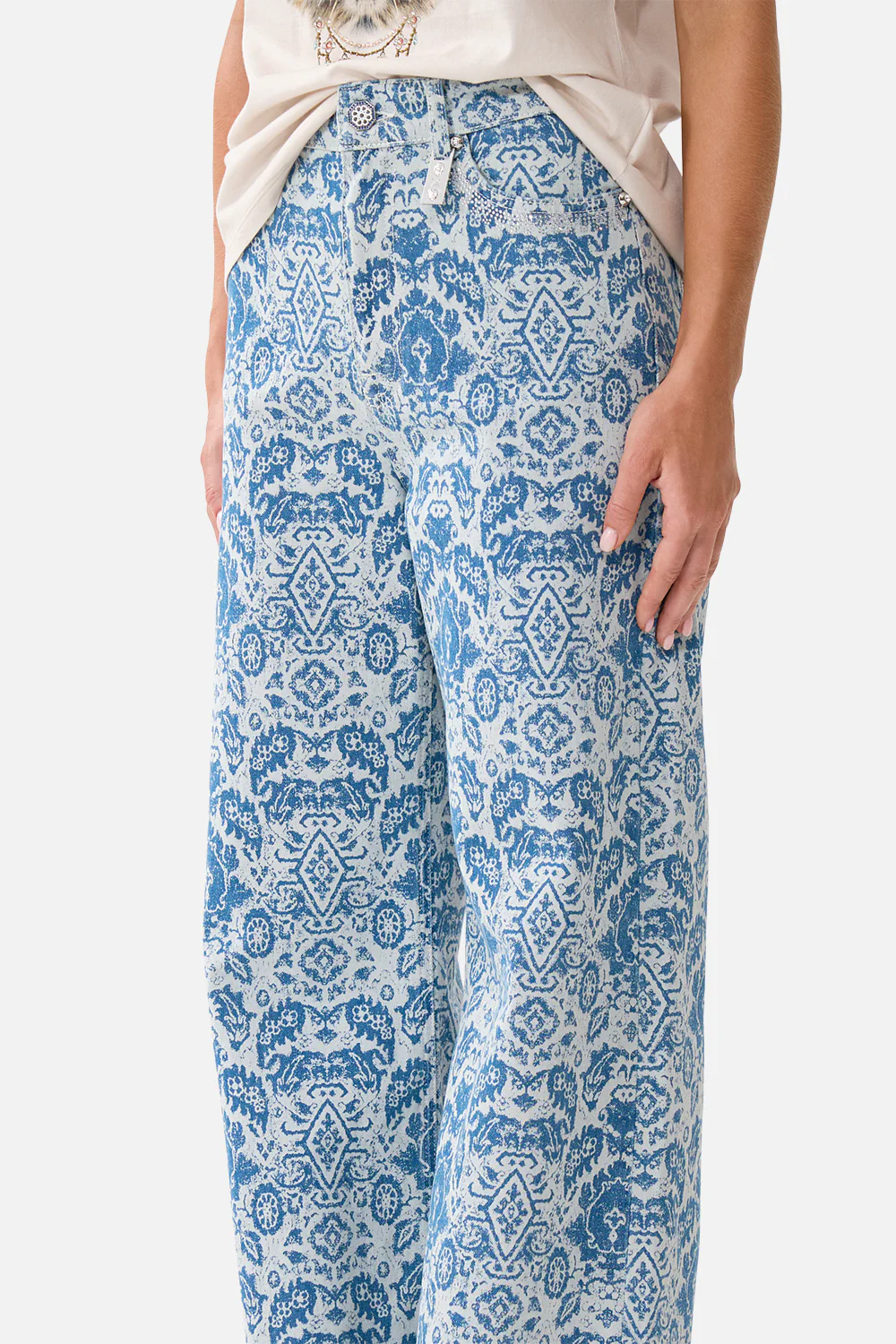 JENNA HIGH WAISTED FLARE DENIM - Image 5