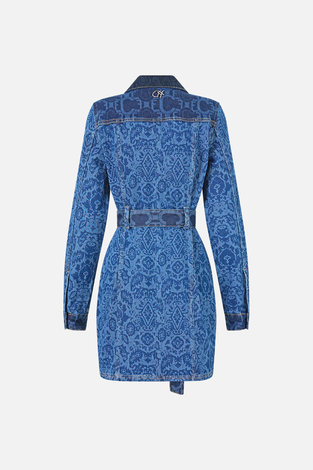 JENNA BELTED MINI DRESS DENIM - Image 6