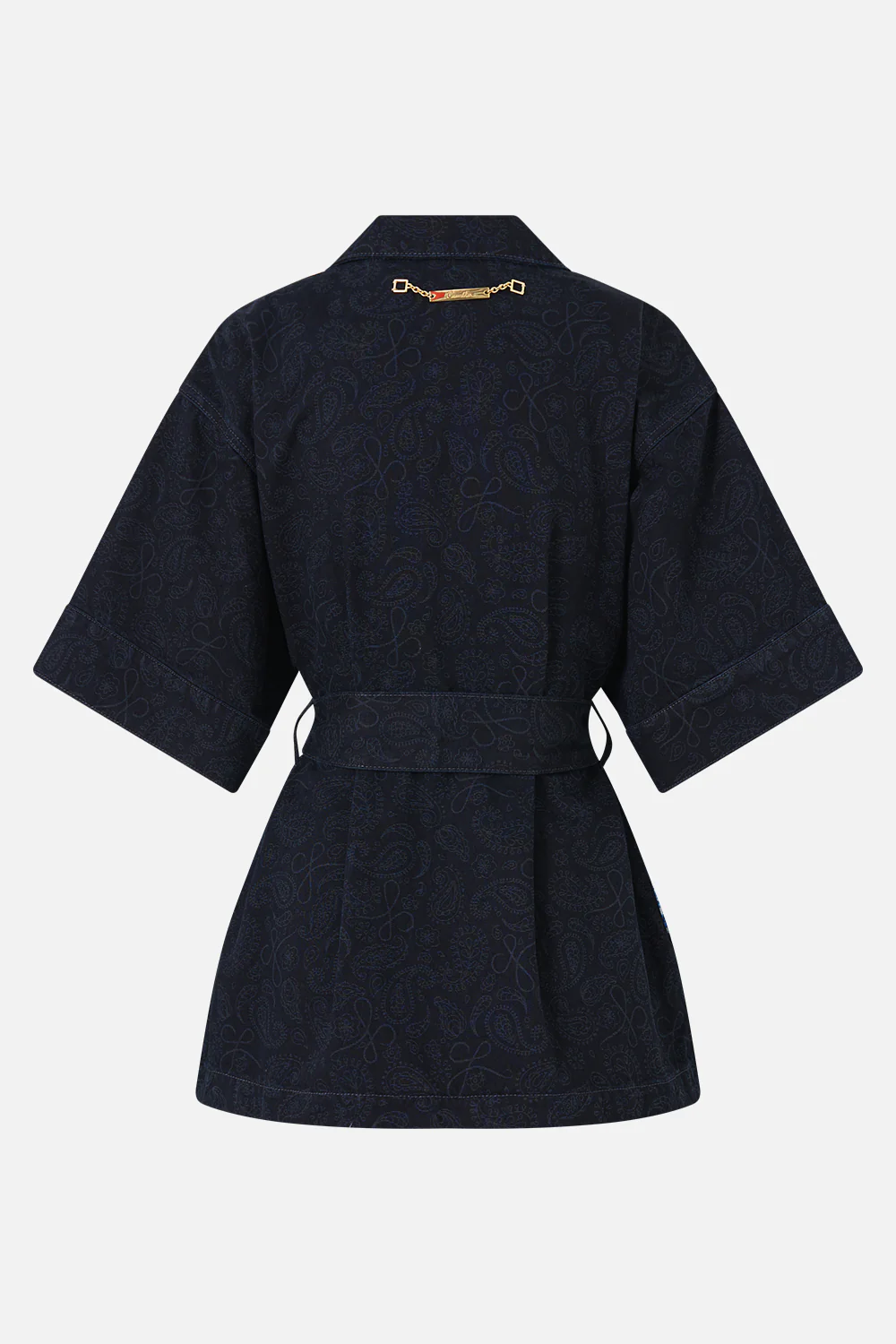 LALITA AZUL ARISTOCRACY SHORT SLEEVE JACKET DENIM - Image 6